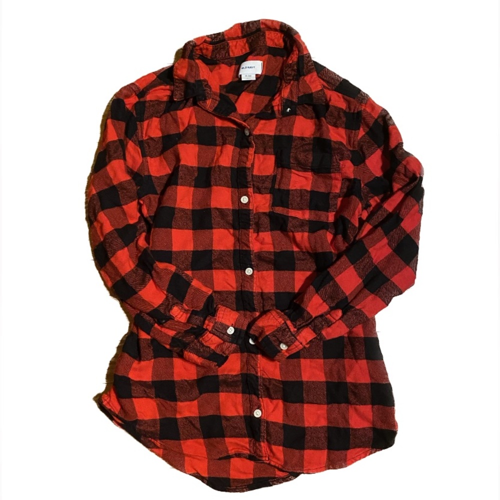 Black & Red Flannel - Old Navy